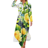 Button-Up Long Sleeve Shirt Dress Long sleeved shirt dress