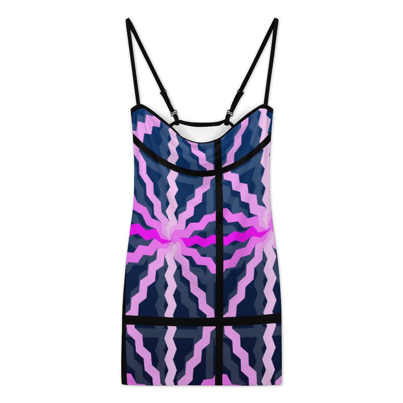 Neon Pulse Bodycon Cami Dress White / S Neon Pulse Bodycon Cami Dress White / S