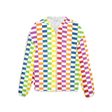heart accent stripe accent print Women's Lightweight Sun Protection Hoodie (Model H62)