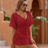 Polka Dot Women's Cover Up Dress
