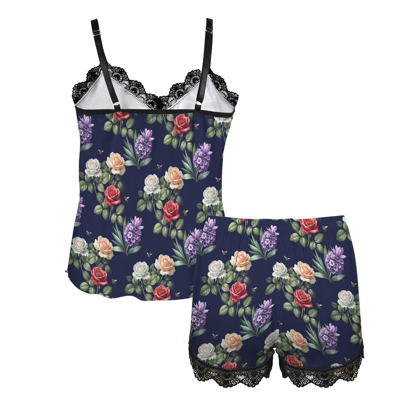 nature apiary Women's Lace Camisole Pajama Set