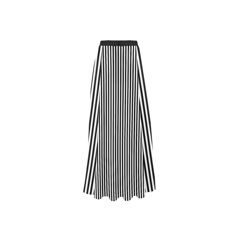 Striped High Slit Long Beach Dress