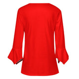 Women&#039;s Ruffled Petal Sleeve Top Women's ruffled petal sleeve top