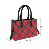 tartan 3A PU Leather Handbag-Small (Model 1747)