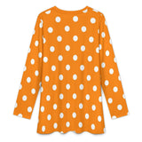 Polka Dot Muslim round neck Long Sleeve Top