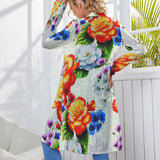 Floral Garden Mid-Length Cardigan