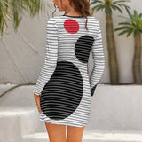 Hollow Slim-Fit Dress Slim dress with hollow waist