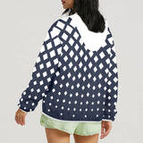 white solid print addsart Women's Lightweight Sun Protection Hoodie (Model H62)