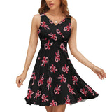 V-Neck Sleeveless Dress (NZ022)  Frocks