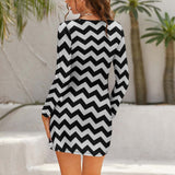 Hollow Slim-Fit Dress Slim dress with hollow waist