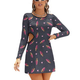 Hollow Slim-Fit Dress Slim dress with hollow waist