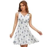 V-Neck Sleeveless Dress (NZ022)  Frocks