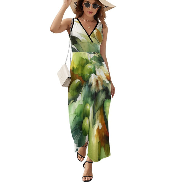 Sleeveless Long Dress (NZ028) Sleeveless dress