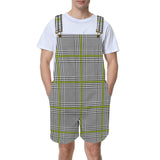 5hounds tooth mini print copy Unisex Shorts Suspender Jumpsuit (Model L78)