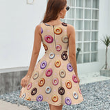 V-Neck Sleeveless Dress (NZ022)  Frocks