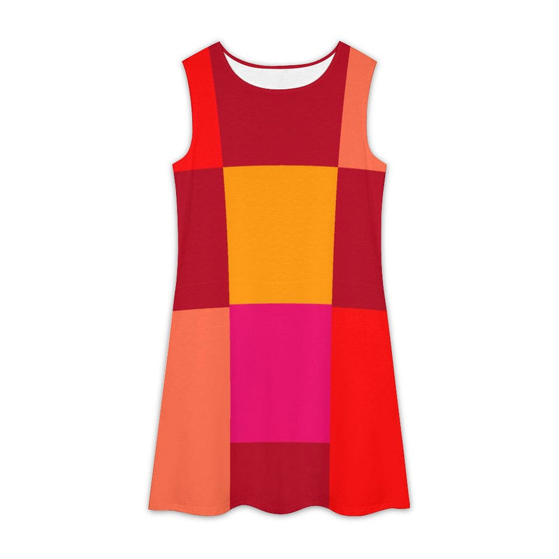 All Over Print Sleeveless Dress Sleeveless dress