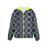 neon green solid 10B Women's Lightweight Sun Protection Hoodie (Model H62)