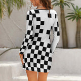 Hollow Slim-Fit Dress Slim dress with hollow waist