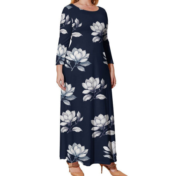 Plus Size Loose-Fit Long Sleeve Dress Long sleeved dress