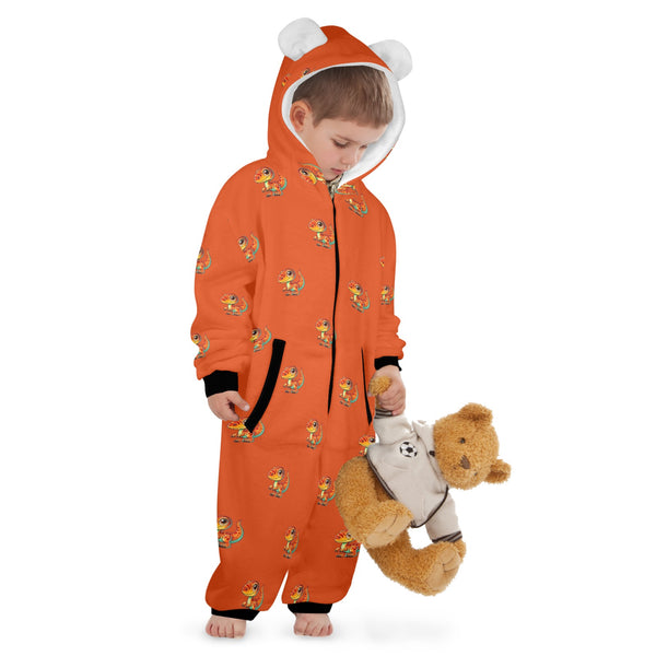 dinosaur pajama print 10 One-Piece Zip up Hooded Pajamas for Little Kids