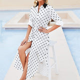 Button-Up Long Sleeve Shirt Dress Long sleeved shirt dress