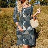 Patchwork Women&#039;s Sweetheart Dress Flare dress