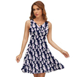 V-Neck Sleeveless Dress (NZ022)  Frocks