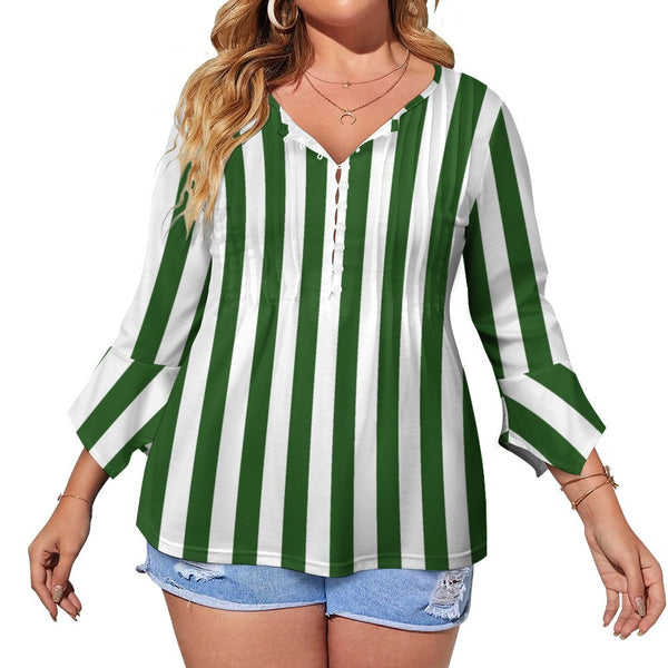 Women&#039;s Ruffled Petal Sleeve Top Women's ruffled petal sleeve top