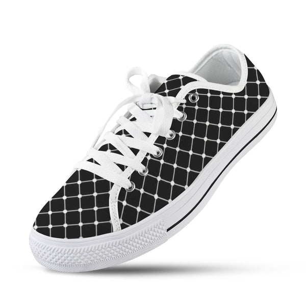 net zero print Seattle Low Top Men's Shoes (Model 1013-6)
