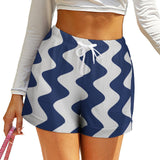 Wavy Women&#039;s High-Waisted Loose Shorts High waist loose shorts