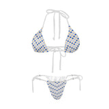 Zig Zag Dots Women's Halter String Bikini Set