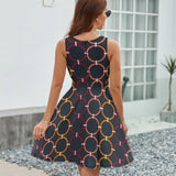 V-Neck Sleeveless Dress (NZ022)  Frocks