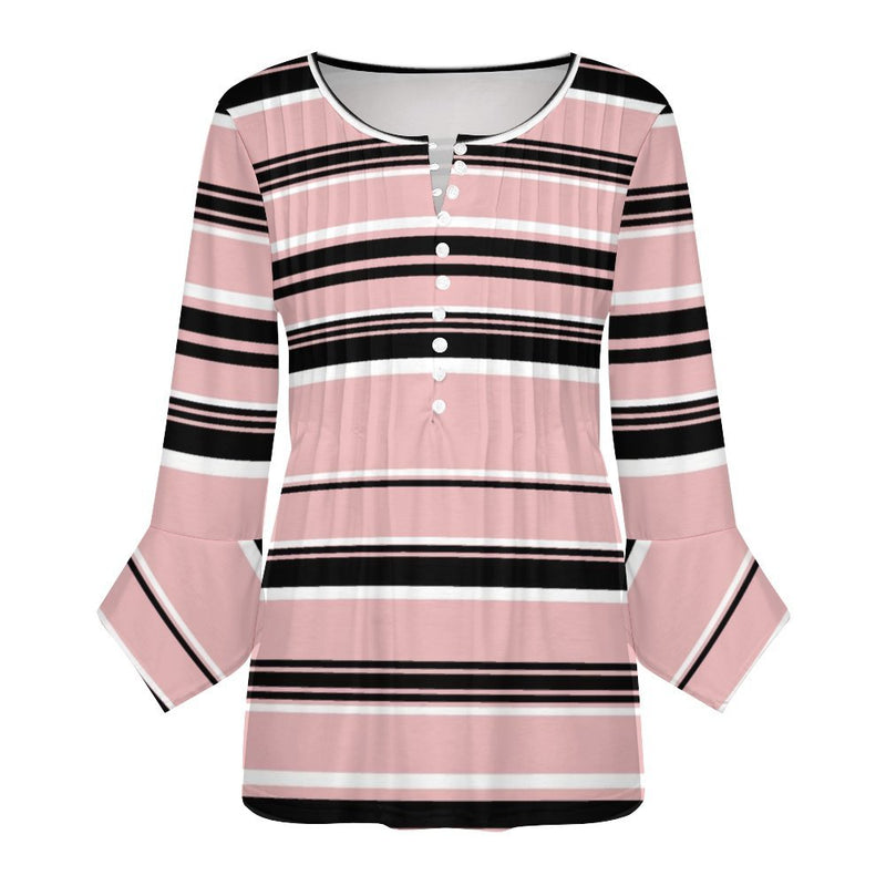 Women&#039;s Ruffled Petal Sleeve Top Women's ruffled petal sleeve top