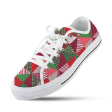 patchwork print xmas 4 Seattle Low Top Men's Shoes (Model 1013-6)