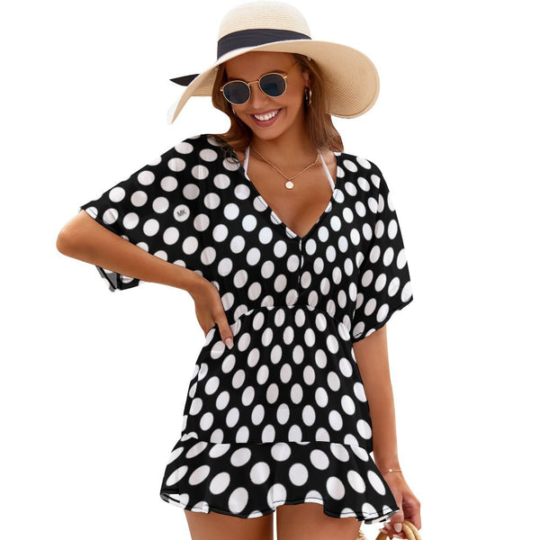 Polka dot Women's Cover Up Dress cover ups