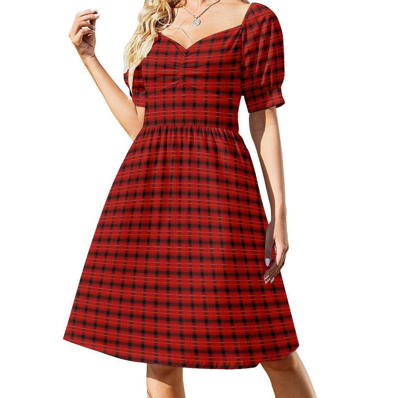 Sweetheart Neck Puff Sleeve Mini Dress (B271) Dress