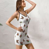 Sexy Spaghetti Strap Dress Women's sling dress