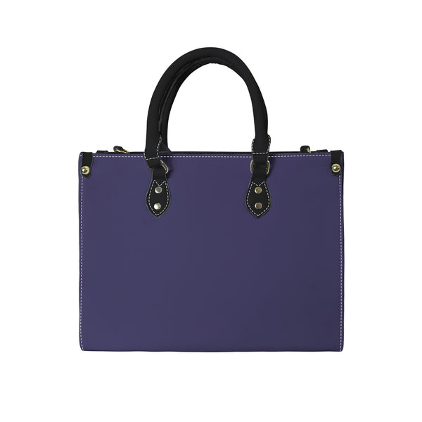 aviary purple PU Leather Handbag-Medium (Model 1747)