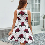 V-Neck Sleeveless Dress (NZ022)  Frocks