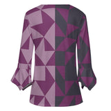 Women&#039;s Ruffled Petal Sleeve Top Women's ruffled petal sleeve top