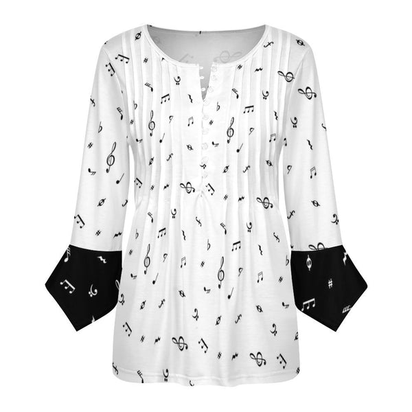 Women&#039;s Ruffled Petal Sleeve Top Women's ruffled petal sleeve top