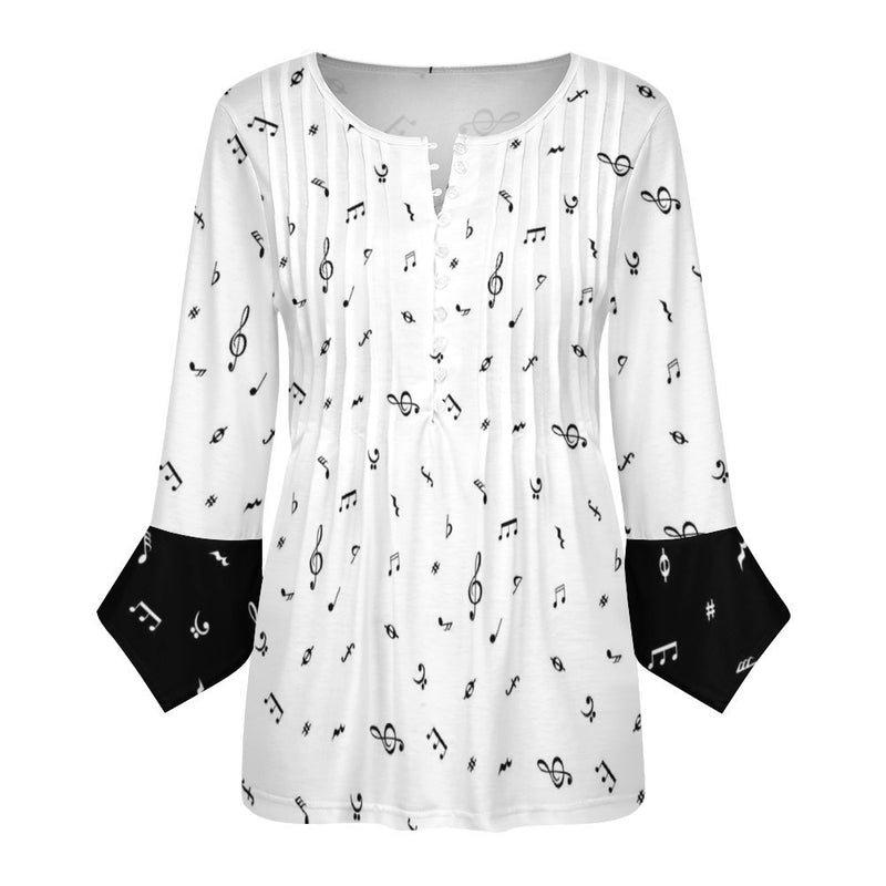 Women&#039;s Ruffled Petal Sleeve Top Women's ruffled petal sleeve top