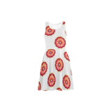 grapefruit wheel print Atalanta Sundress (Model D04)