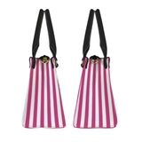 striped print 2 PU Leather Handbag-Small (Model 1747)