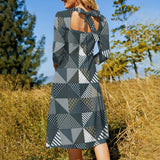 Patchwork Women&#039;s Sweetheart Dress Flare dress