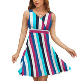 V-Neck Sleeveless Dress (NZ022)  Frocks