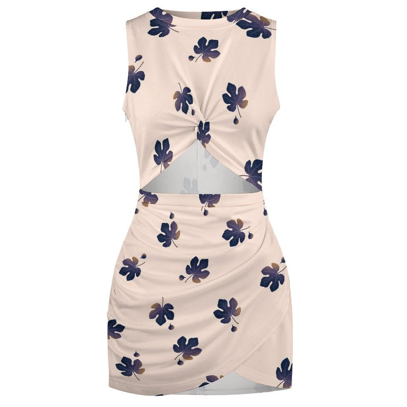 Slim wrap hip skirt Navel-Baring Cross-Fit Hip Skirt