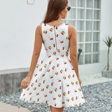 V-Neck Sleeveless Dress (NZ022)  Frocks