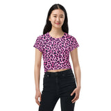 Leopard Print Crop Tee - Objet D'Art