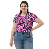 Leopard Print Crop Tee - Objet D'Art